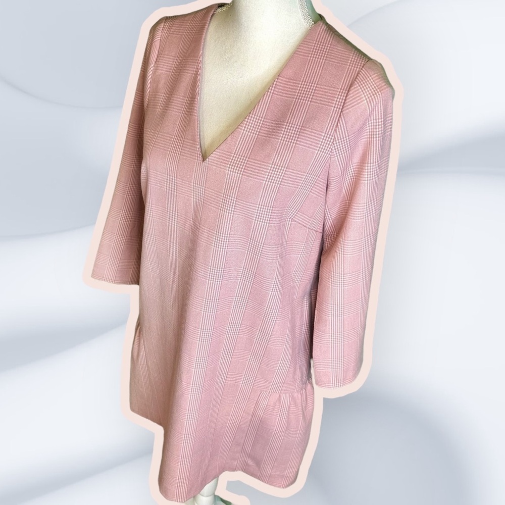 Hatch Pink Plaid ‘Heidi’ Maternity Dress Size 0 ASO Meghan McCain - Picture 7 of 16